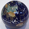 ラピスラズリの地球儀